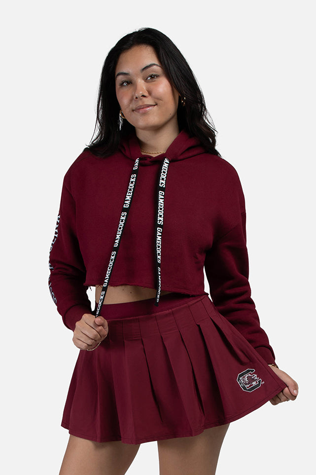 Cropped hoodie discount and skirt set