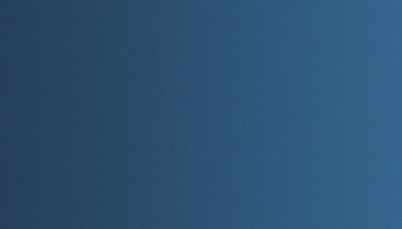 A gradient background transitioning from dark blue on the left to lighter blue on the right.