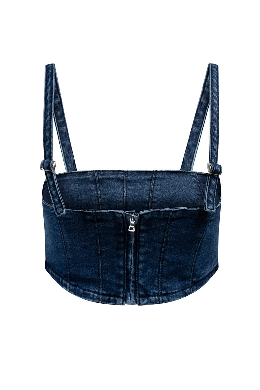 North Carolina A&T State University Denim Corset