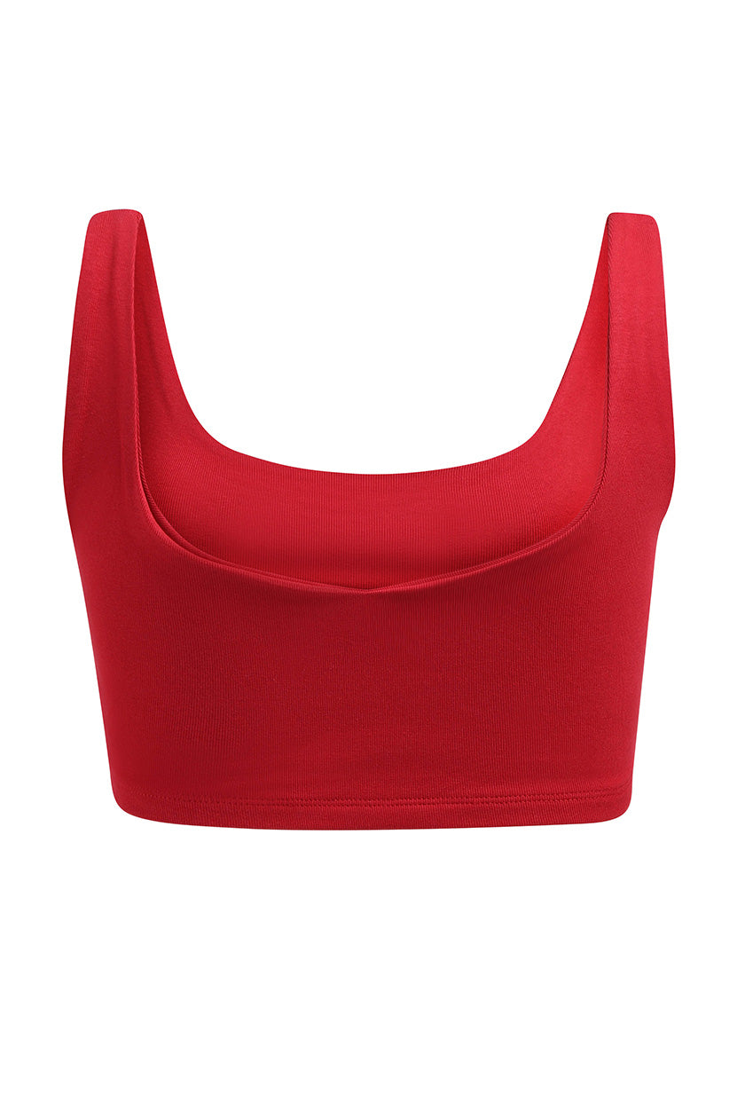 Northeastern University Scoop Neck Crop Top