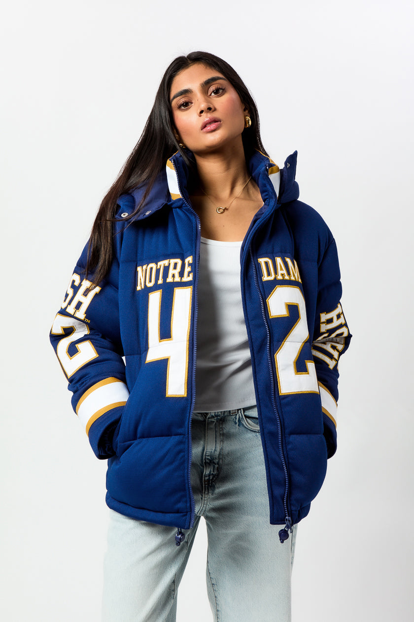 Notre Dame Jersey Puffer Jacket