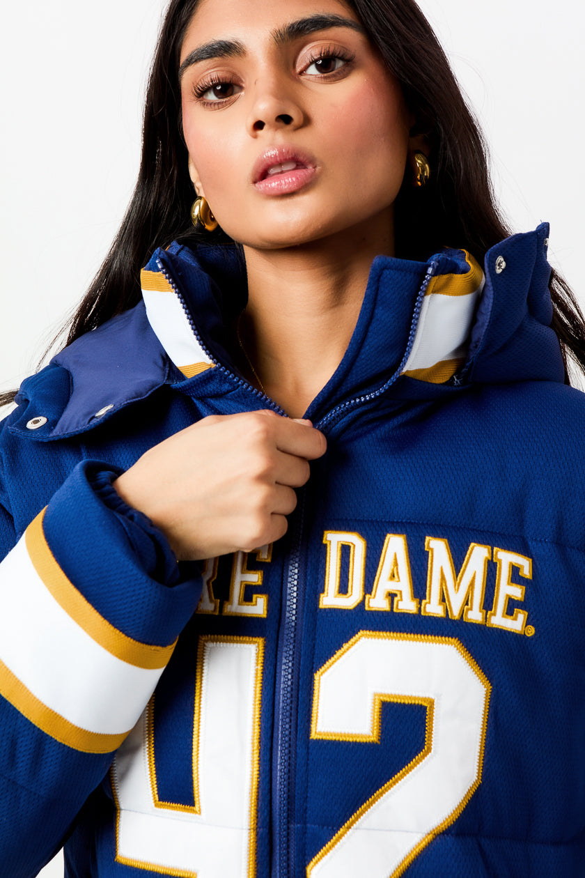 Notre Dame Jersey Puffer Jacket