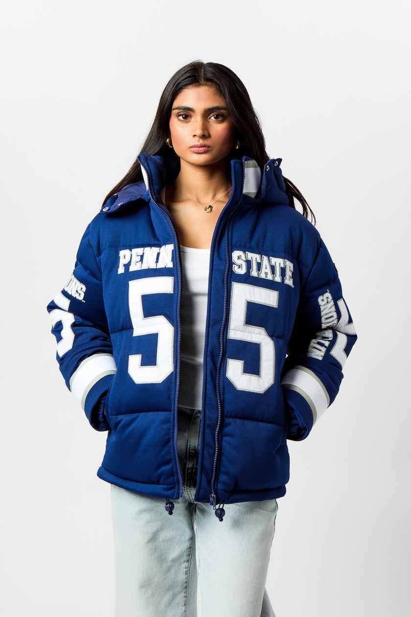 Pennsylvania State University Jersey Puffer Jacket