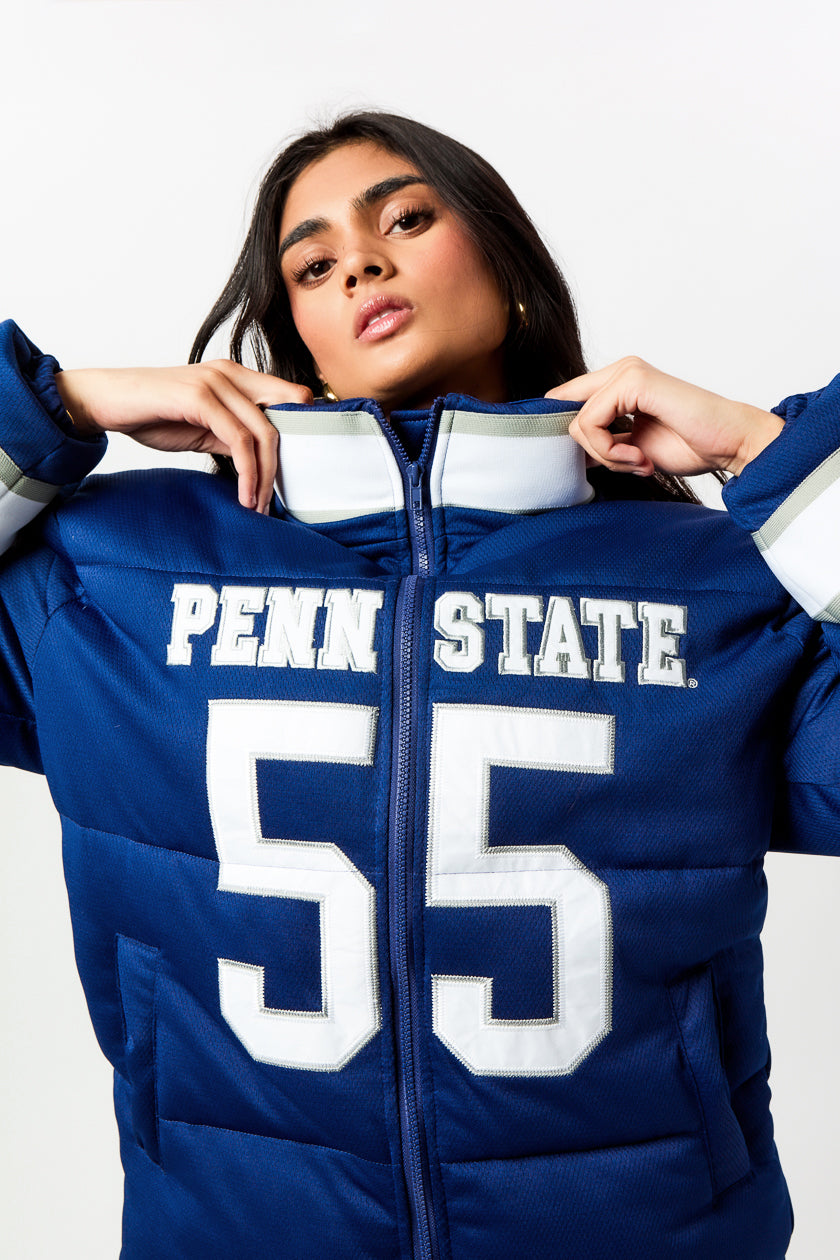 Pennsylvania State University Jersey Puffer Jacket