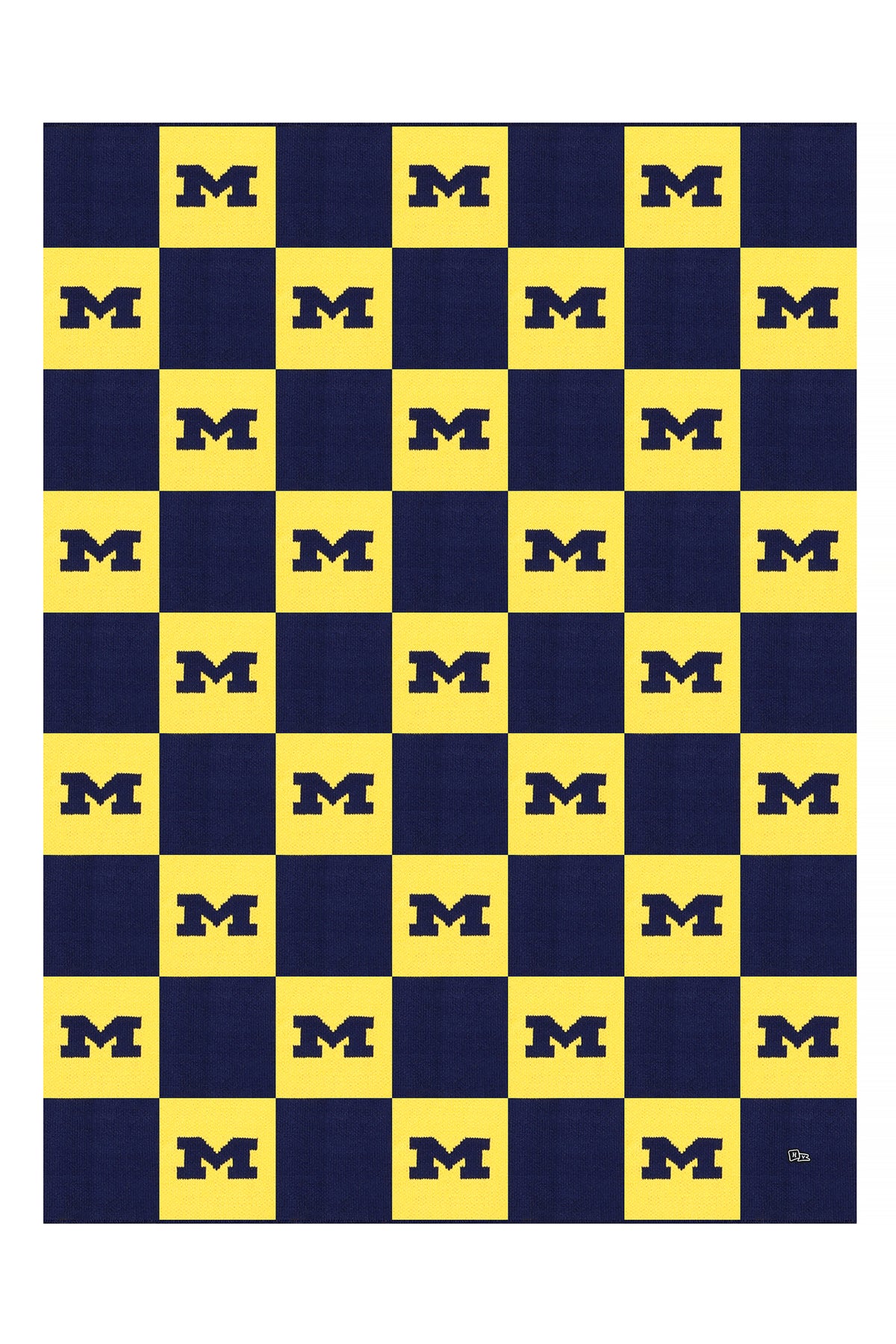 University of Michigan First Class Intarsia Blanket