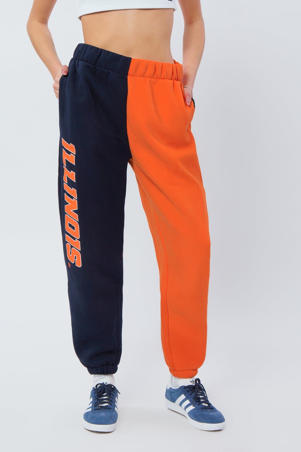 University of Illinois Color-Block Sweats