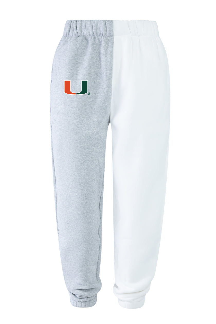 University of Miami Color-Block Sweats