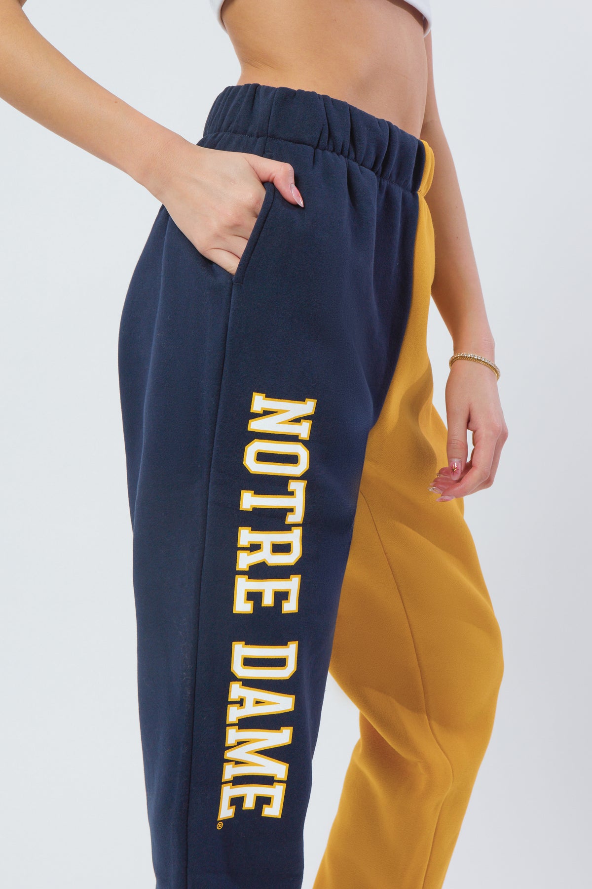 Notre Dame Color-Block Sweats