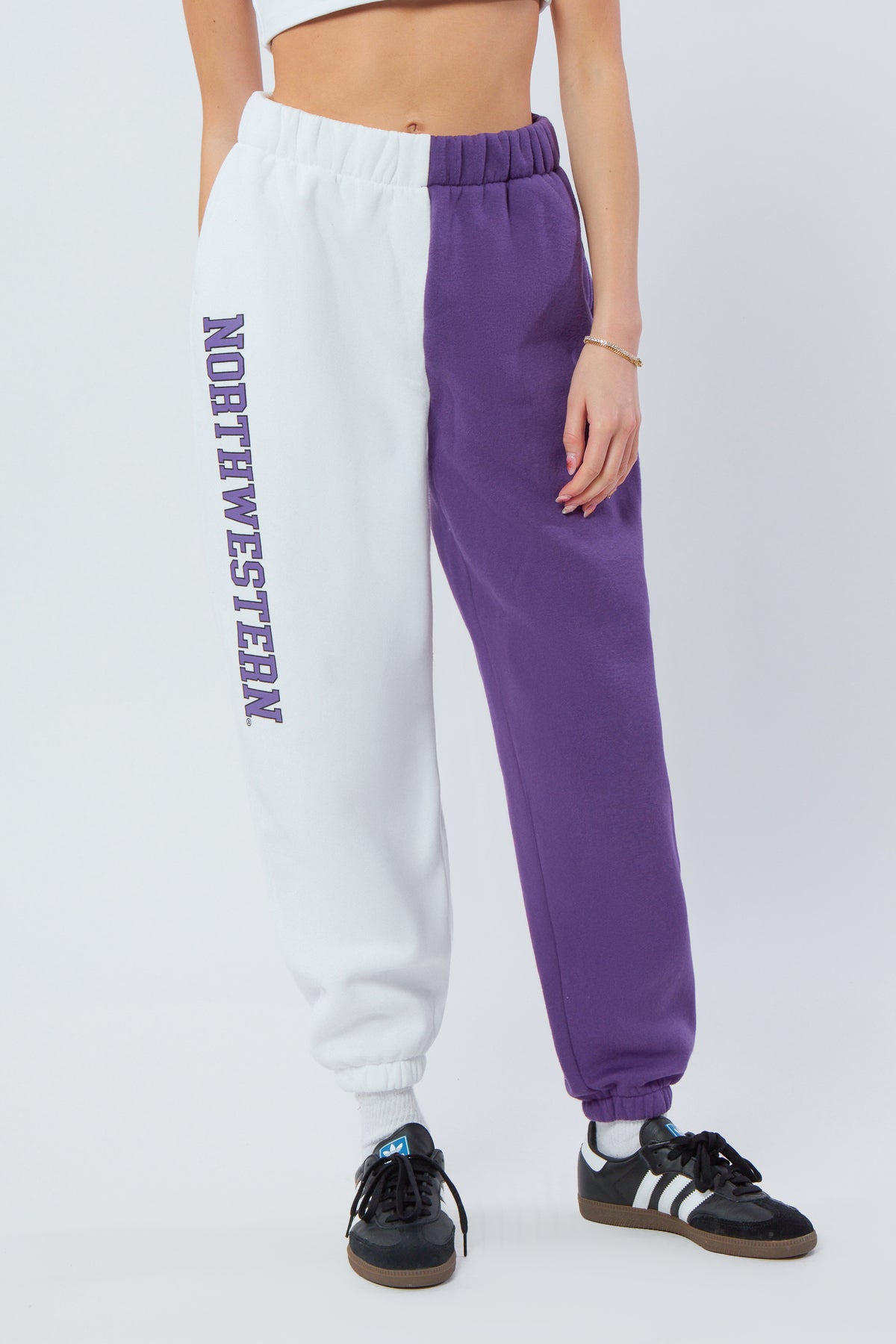 Northwestern Color-Block Sweats