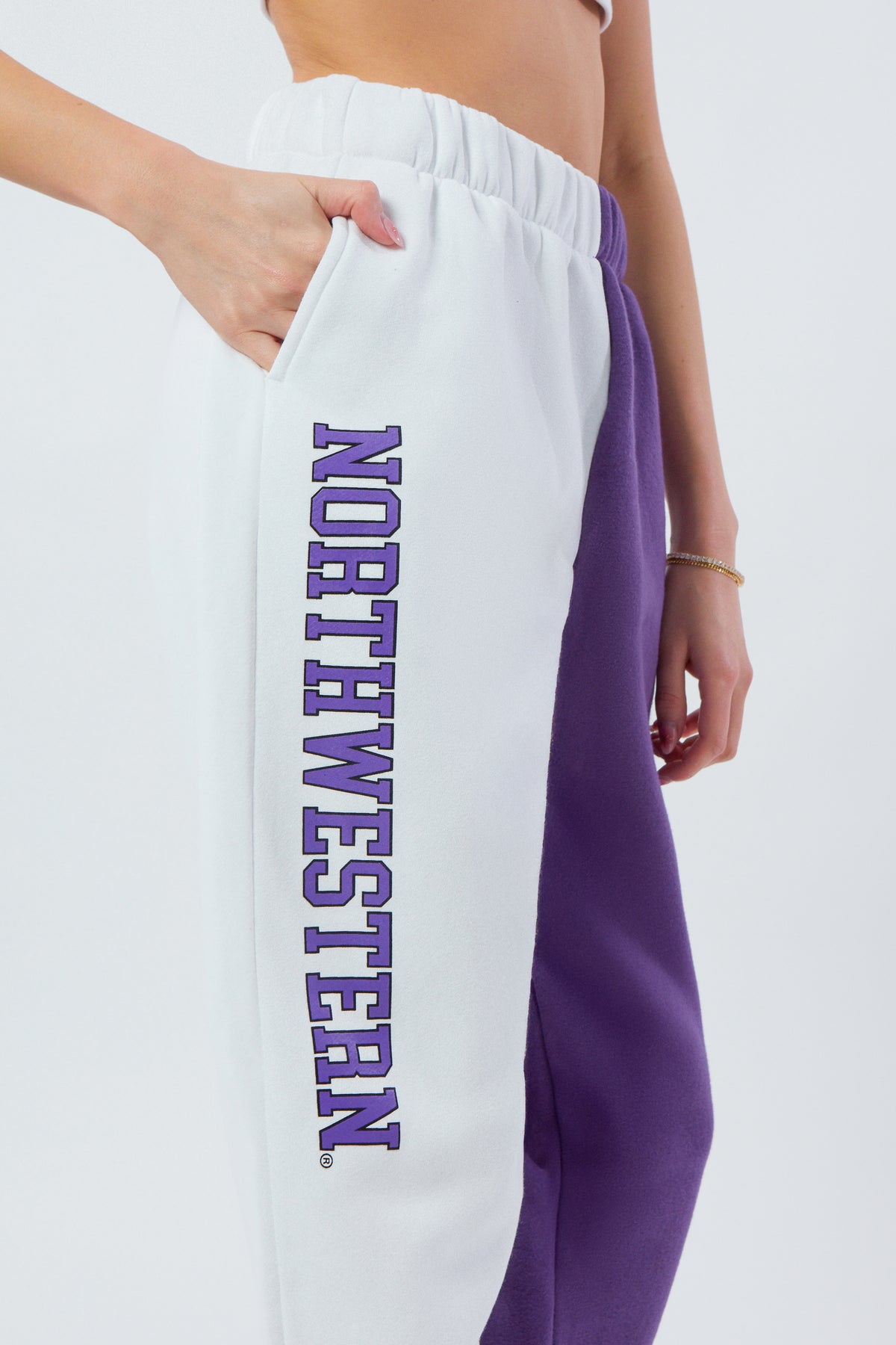 Northwestern Color-Block Sweats