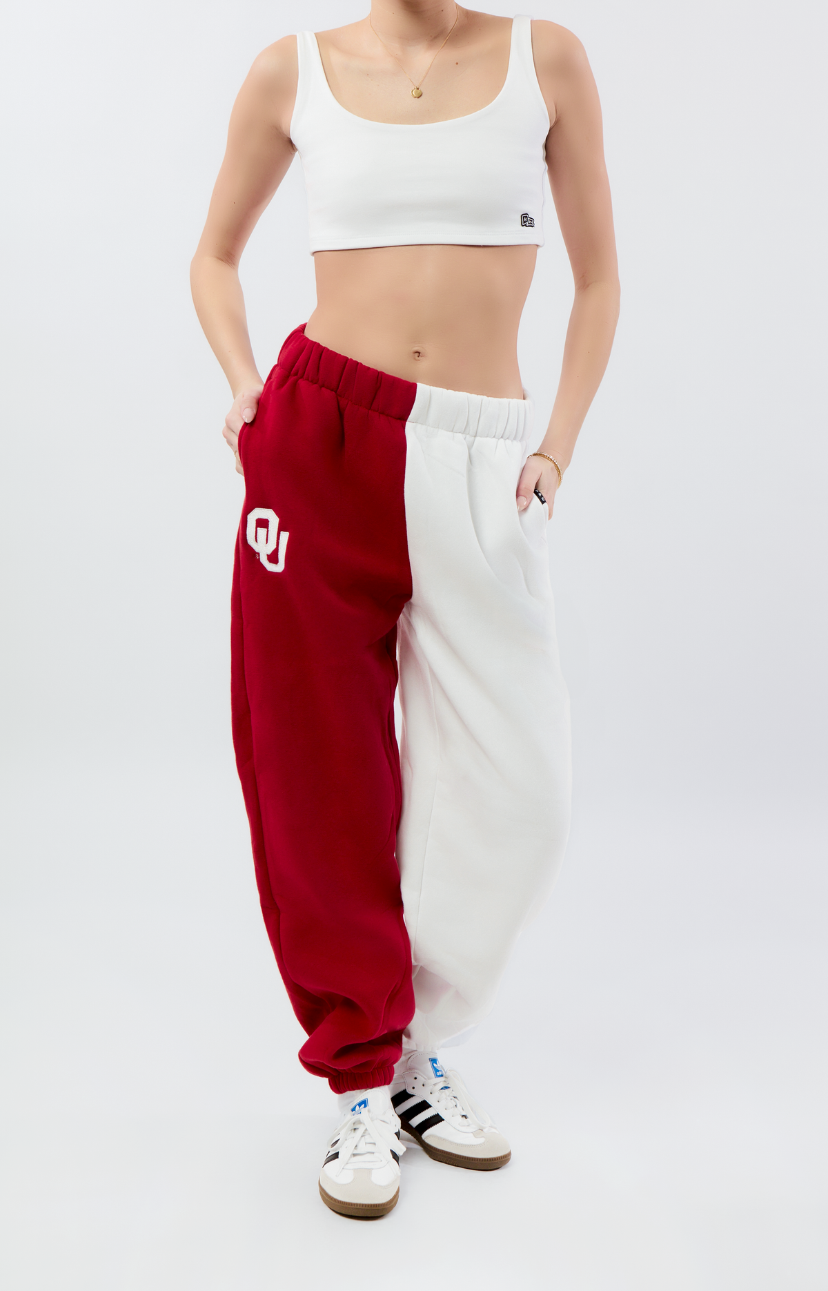 University of Oklahoma Color-Block Sweats