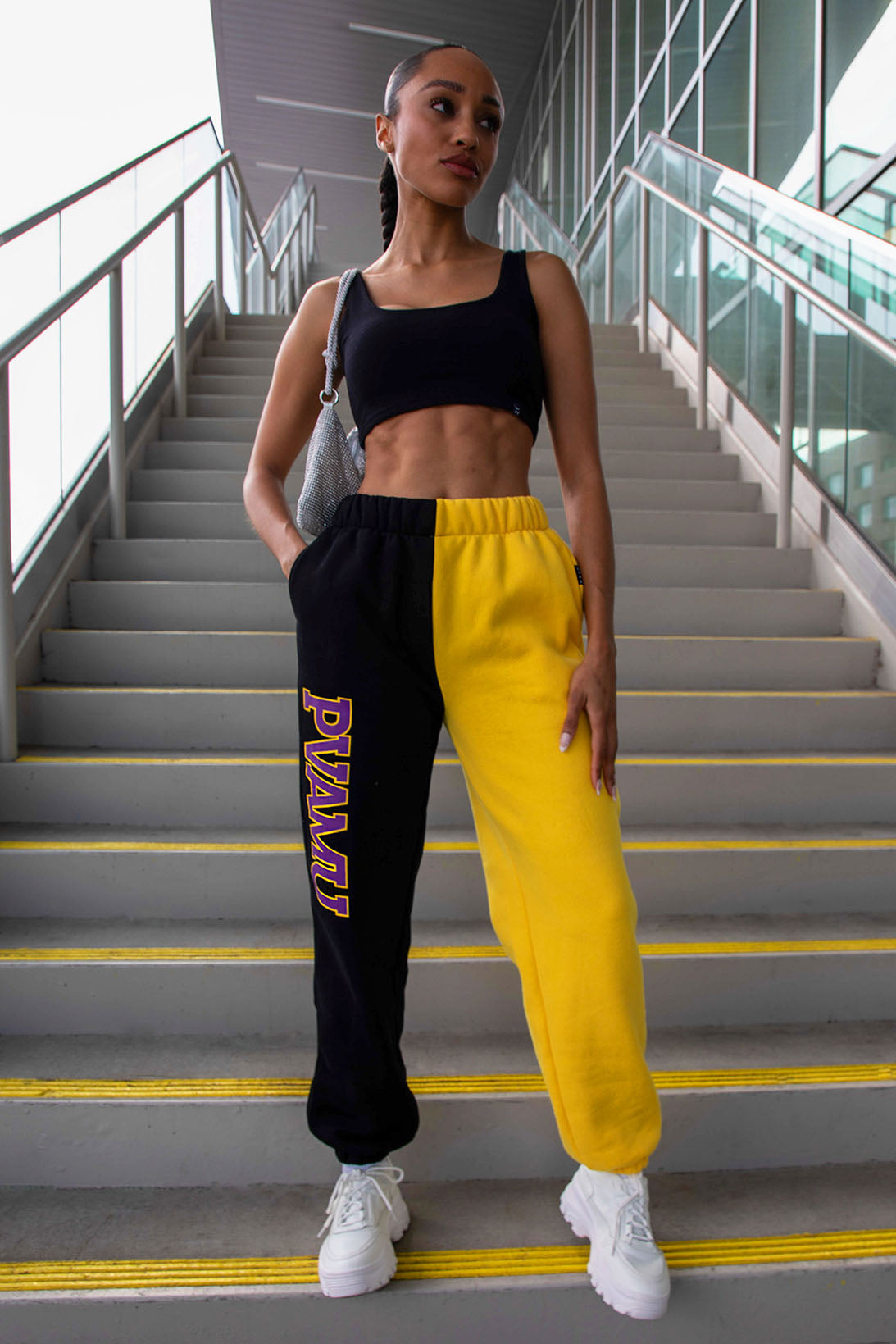 Prairie View A&M University Color-Block Sweats