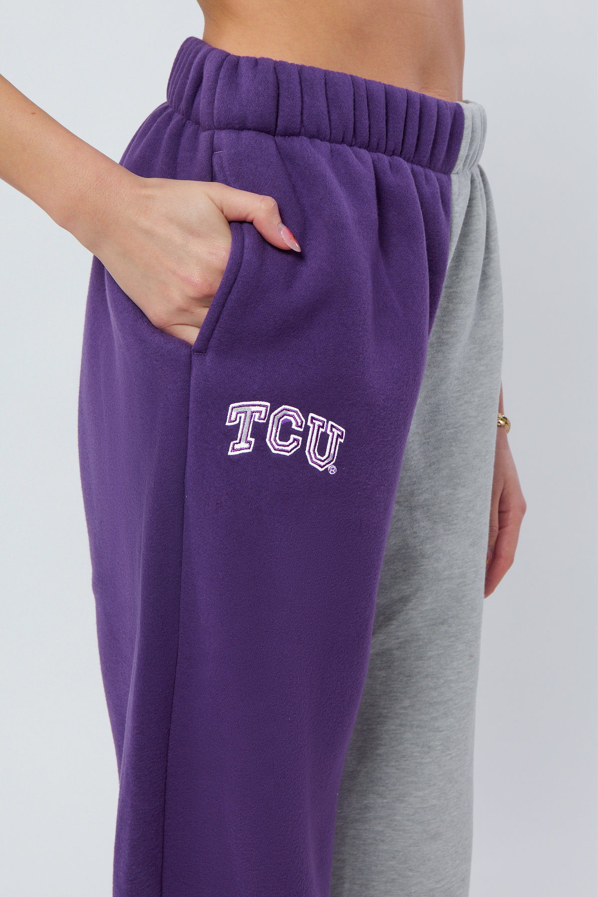 TCU Color-Block Sweats