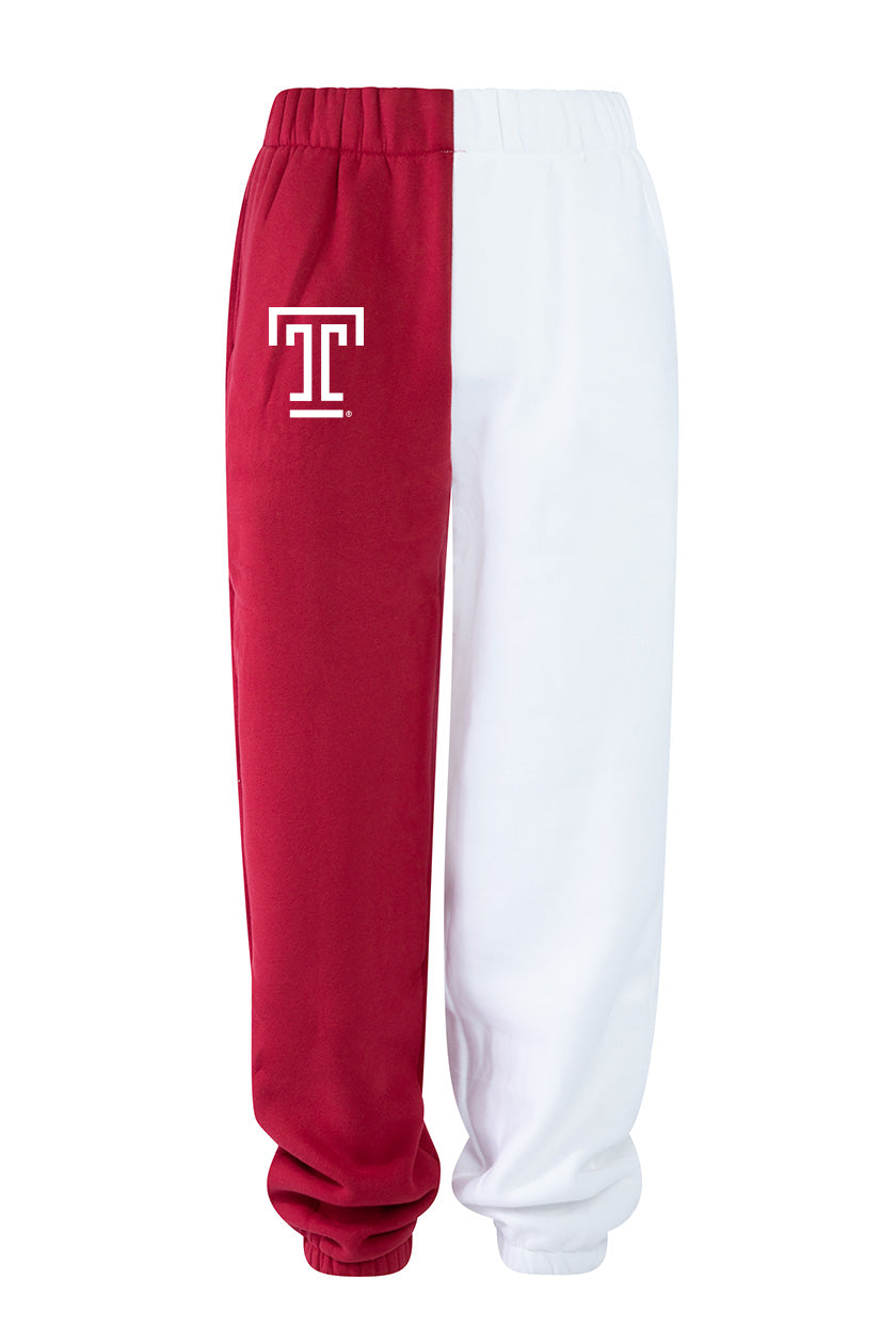 Temple University Color-Block Sweats