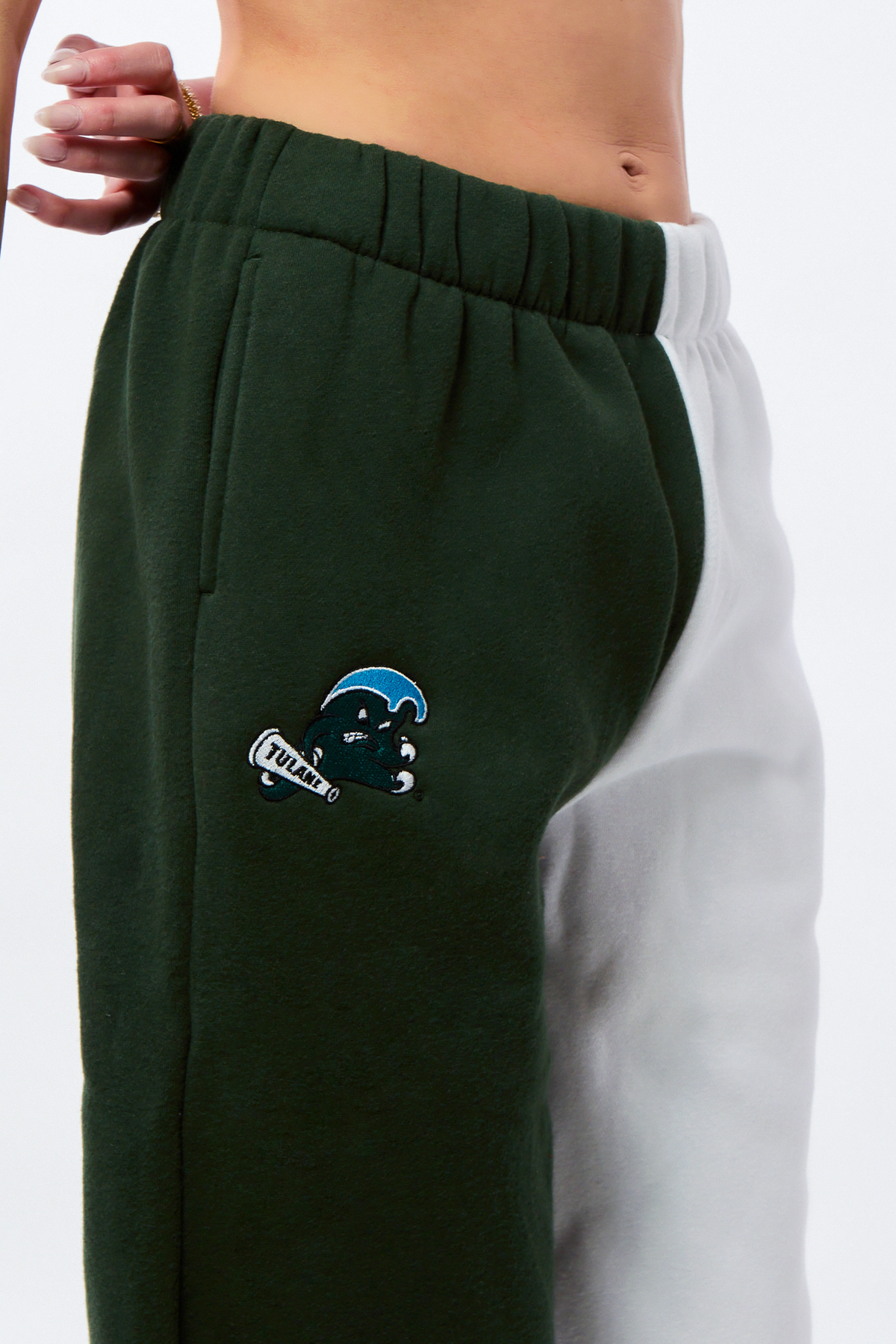 Tulane Color-Block Sweats