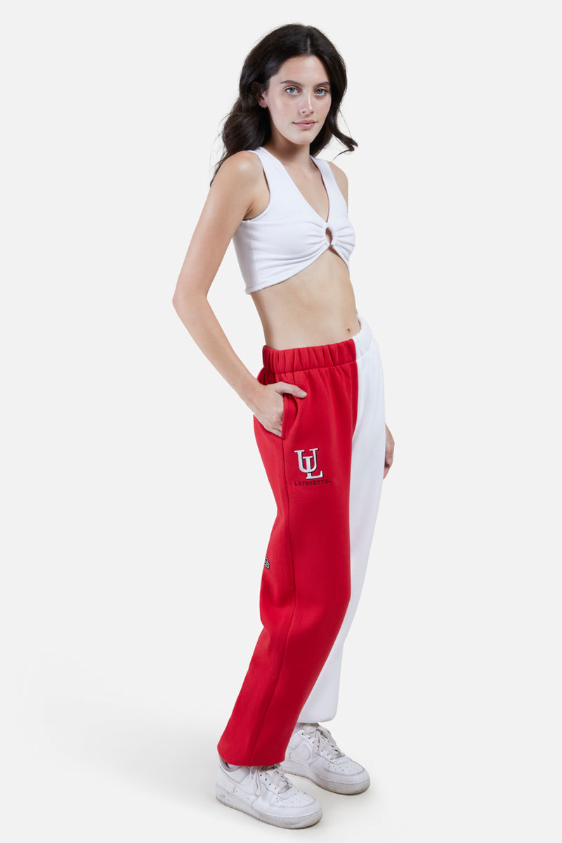 University of Louisiana at Lafayette Color-Block Sweats