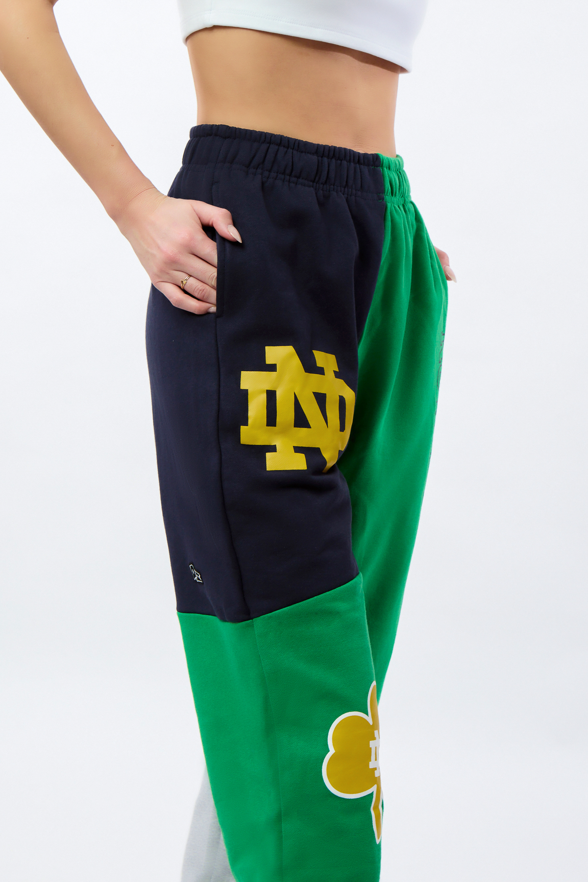 Notre Dame Patched Pants