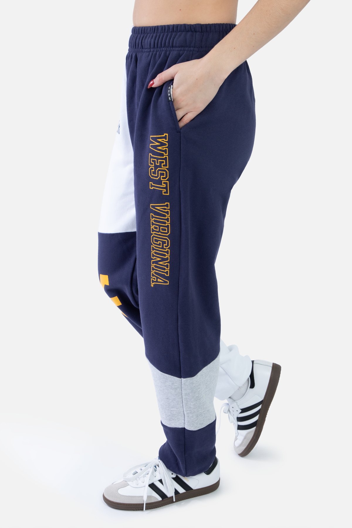 West Virginia University Patched Pants