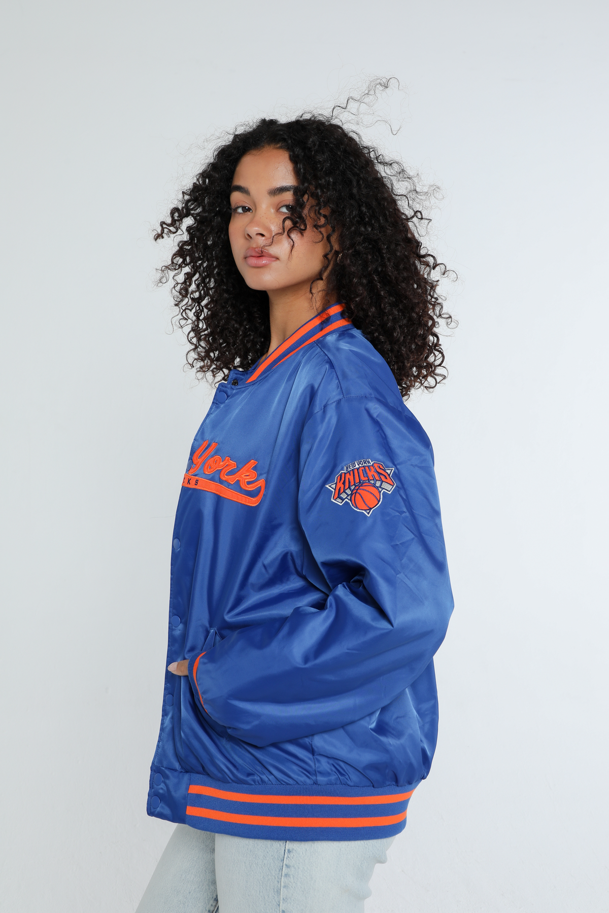 New York Knicks A-Game Varsity Jacket