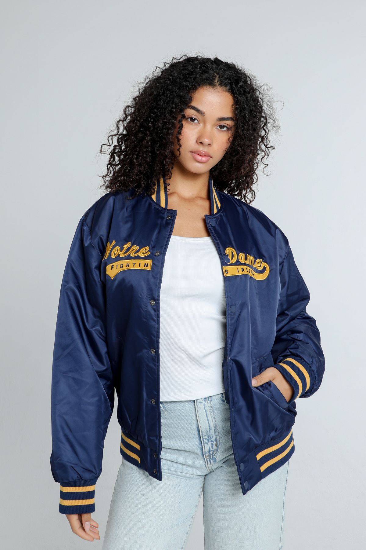 Notre Dame A-Game Varsity Jacket