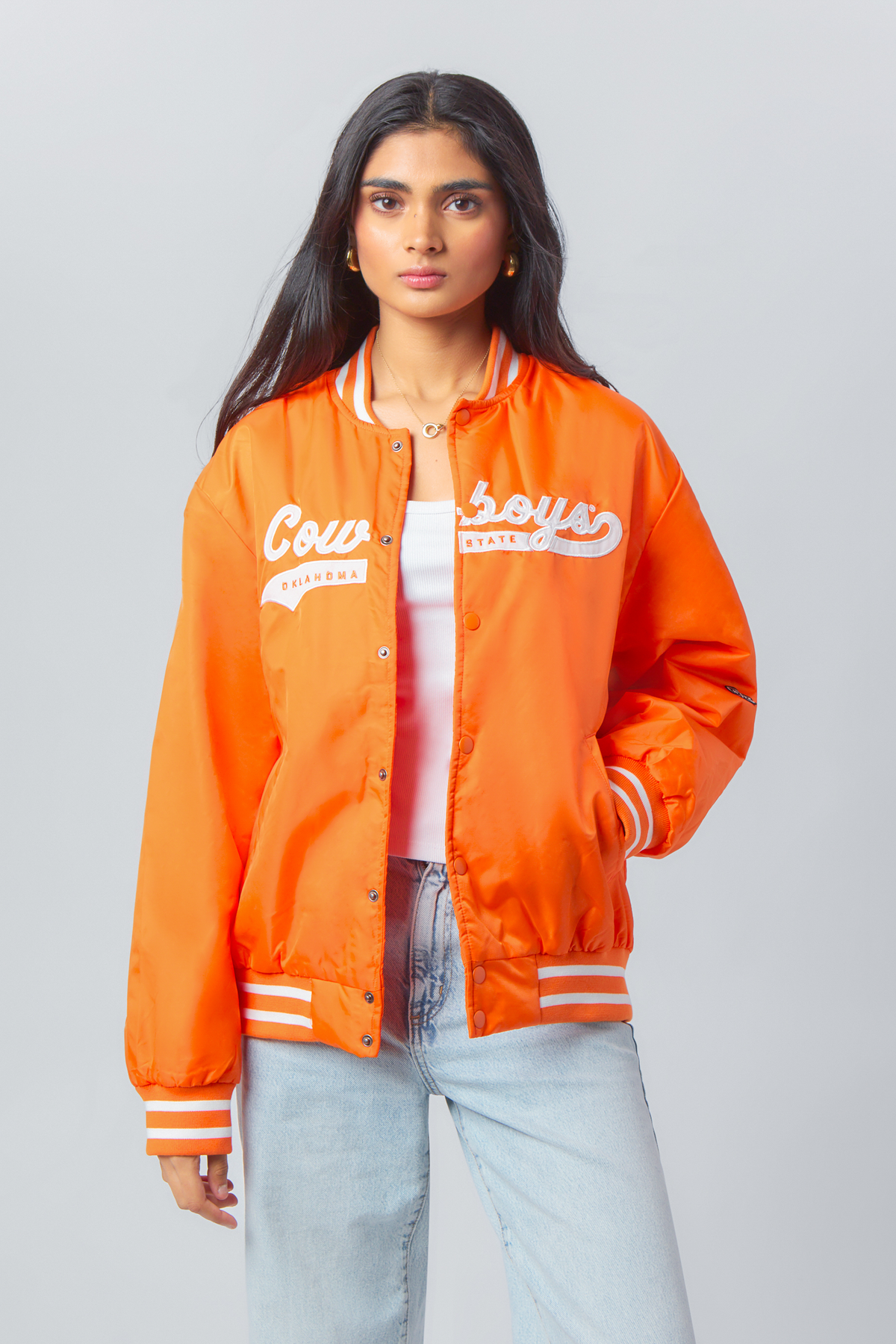 Oklahoma State A-Game Varsity Jacket