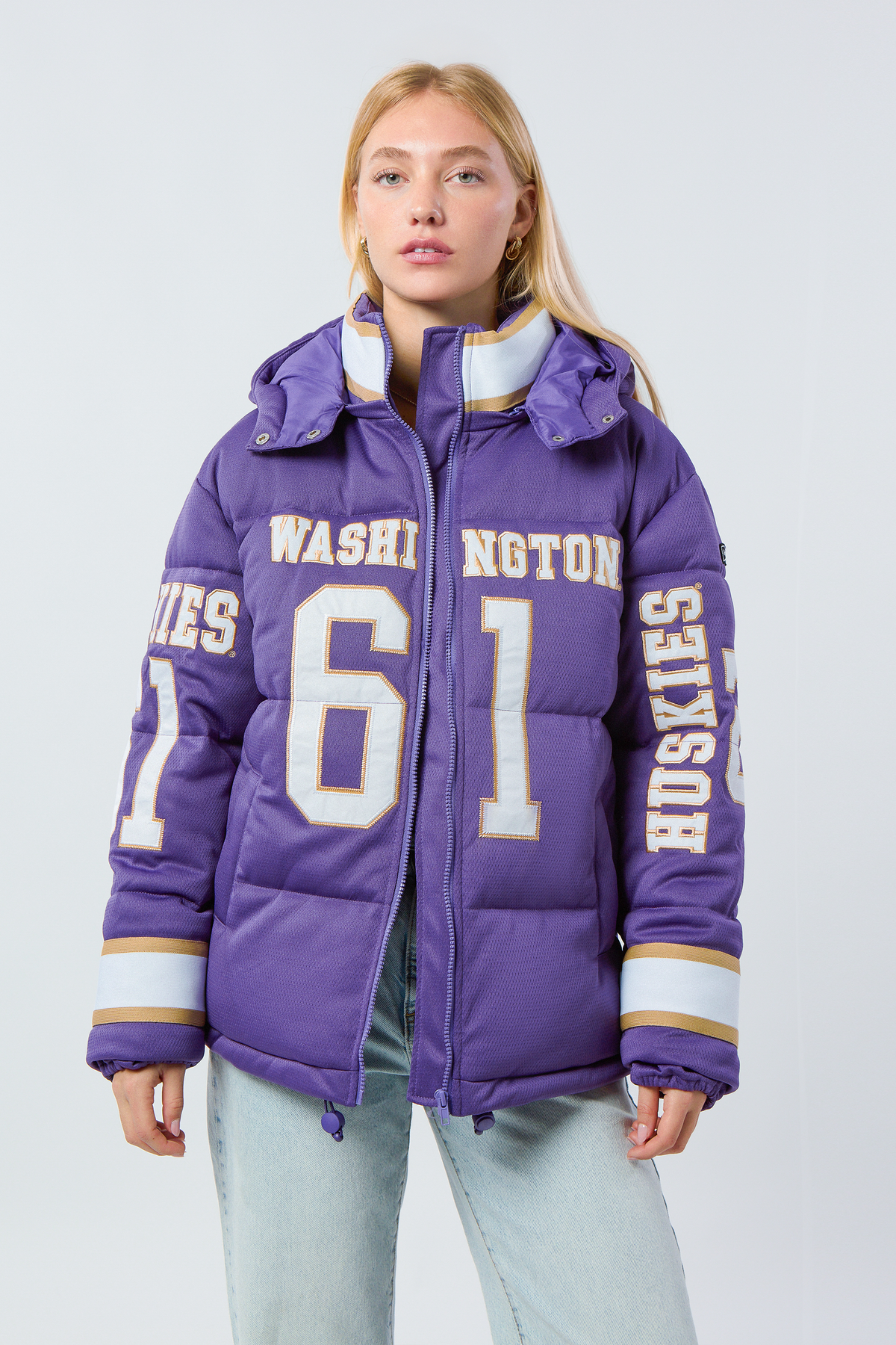 University of Washington Jersey Puffer Jacket