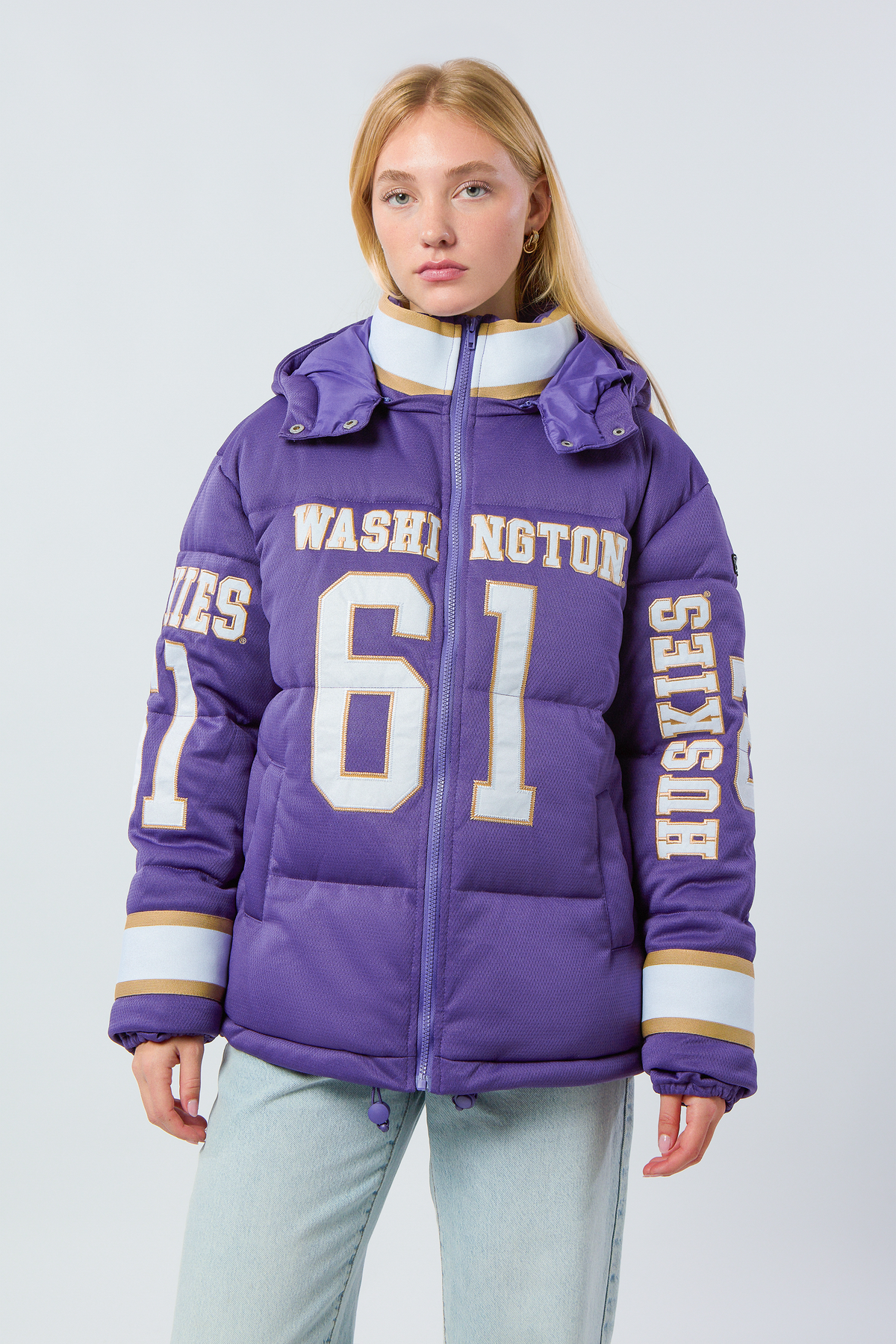 University of Washington Jersey Puffer Jacket