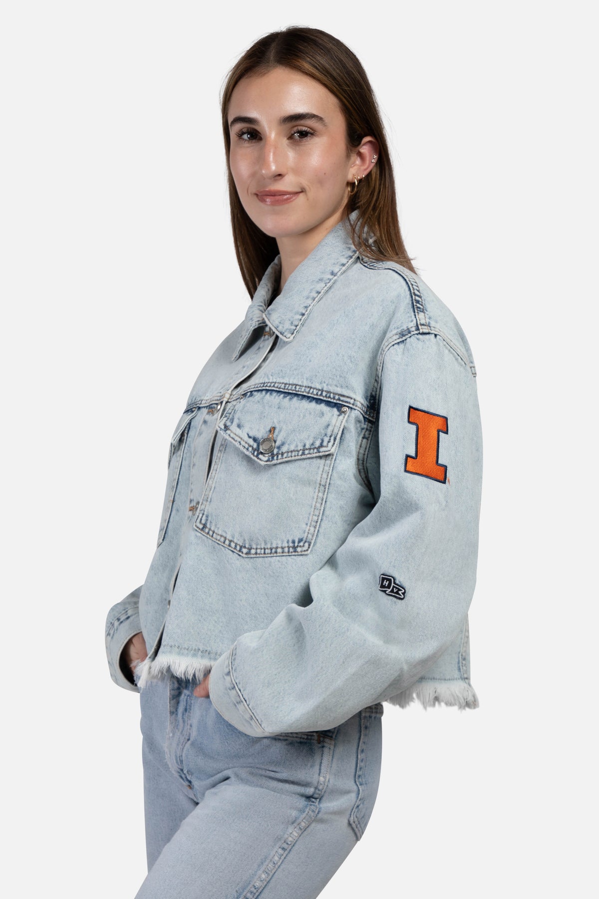 University of Illinois Jean Jacket