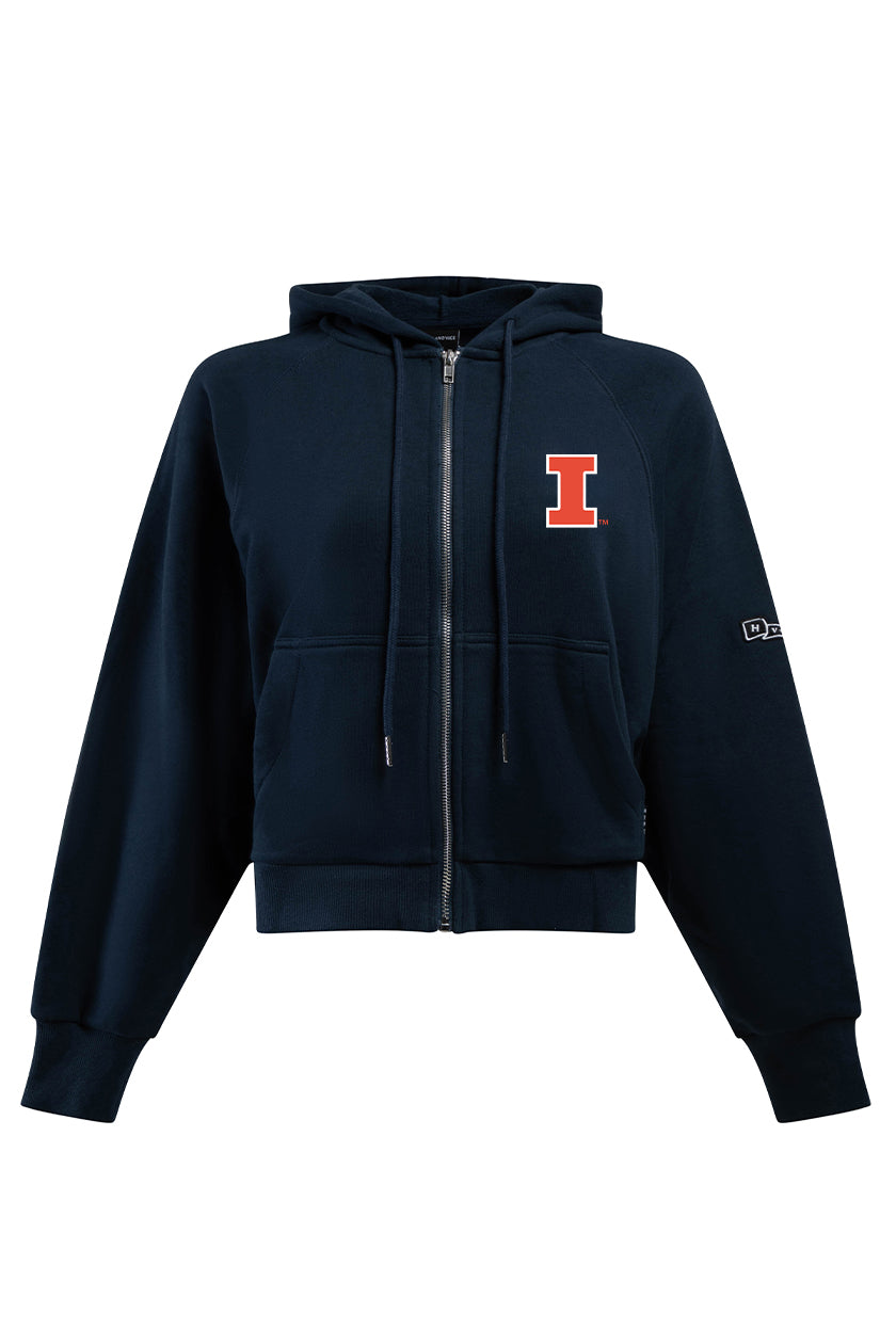 University of Illinois Raglan Zip-Up