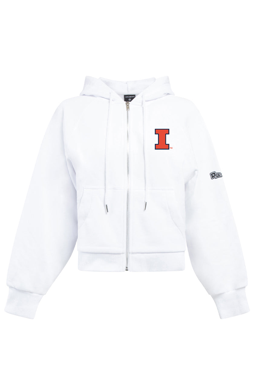 University of Illinois Raglan Zip-Up