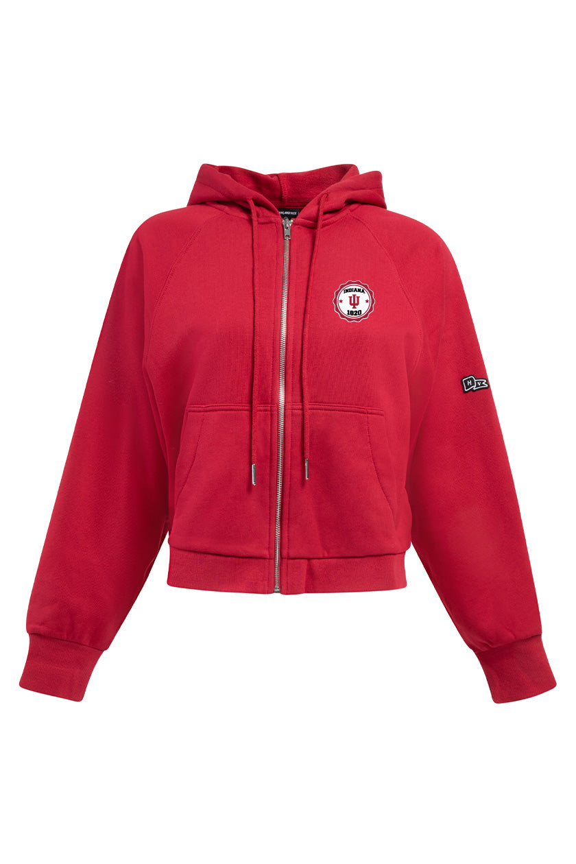 Indiana University Raglan Zip Up