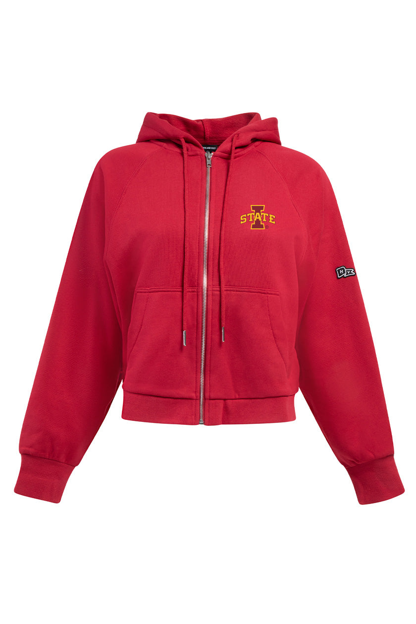 Iowa State Raglan Zip-Up