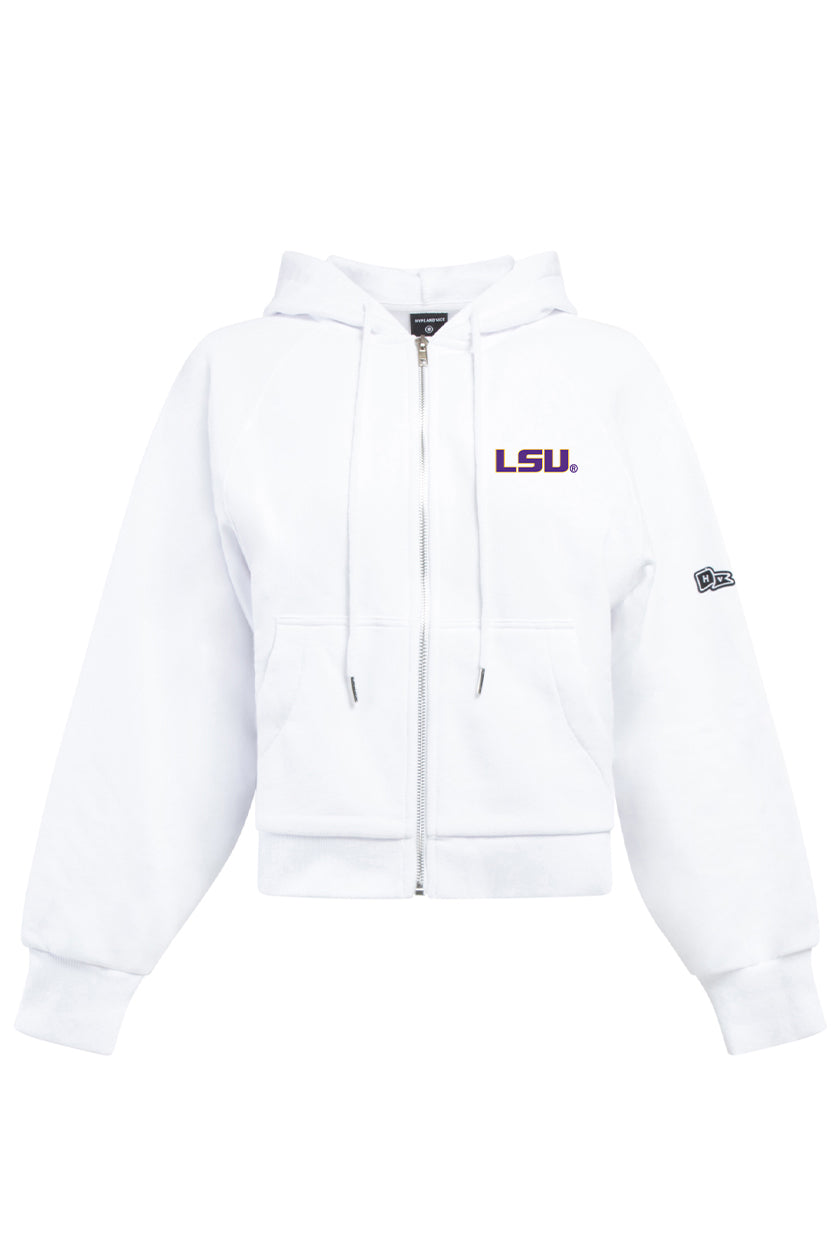 LSU Raglan Zip-Up