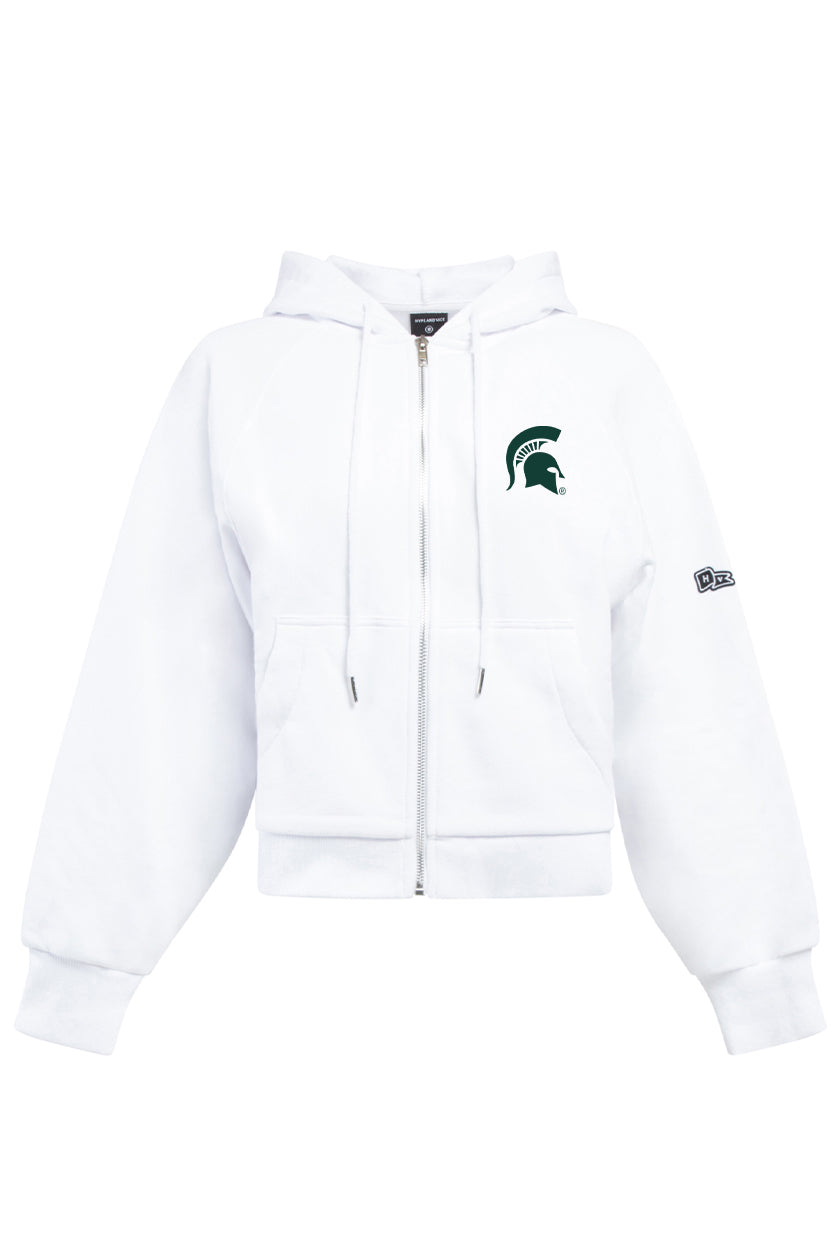 Michigan State Raglan Zip-Up