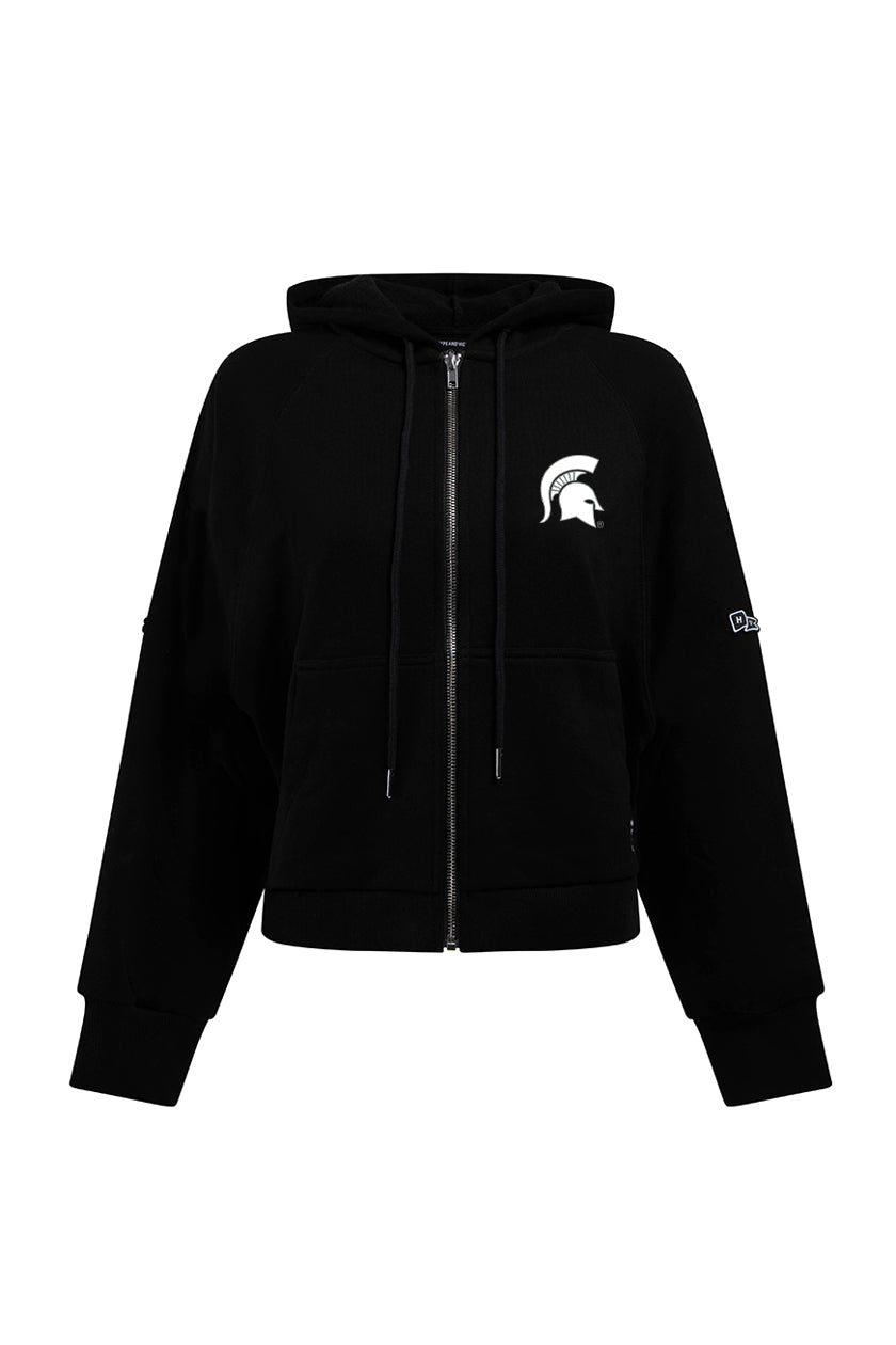 Michigan State Raglan Zip-Up