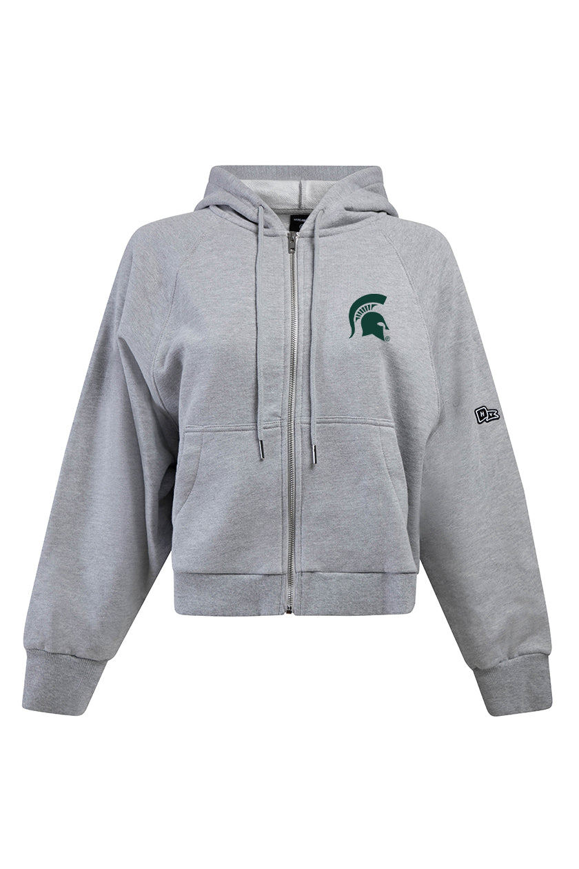 Michigan State Raglan Zip-Up