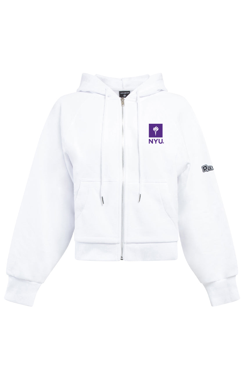 NYU Raglan Zip-Up