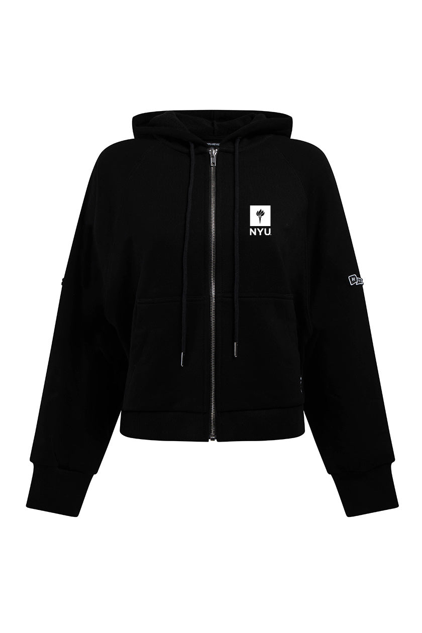 NYU Raglan Zip-Up