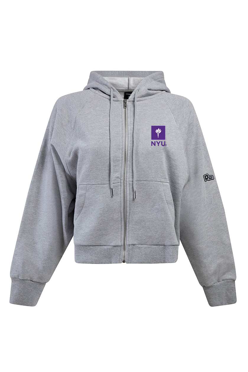 NYU Raglan Zip-Up