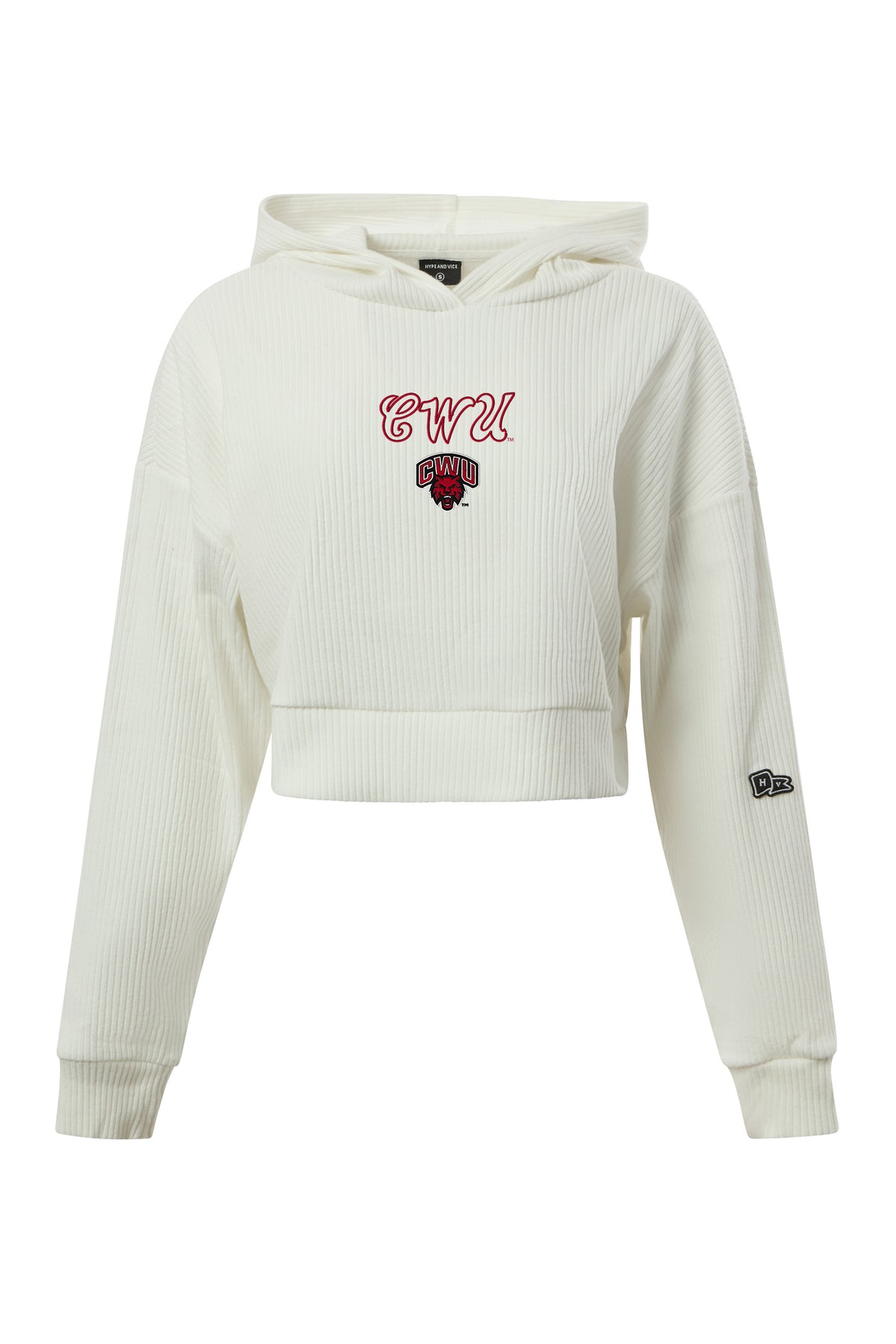 Central Washington University Warm-Up Cropped Hoodie