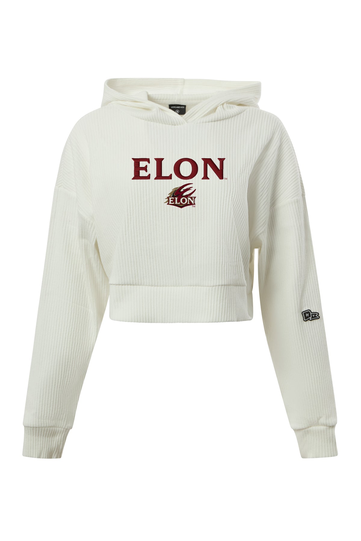 Elon University Warm-Up Cropped Hoodie