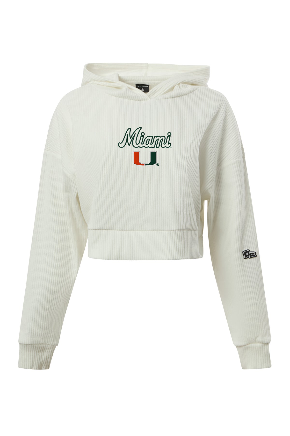 University of Miami Warm-Up Cropped Hoodie