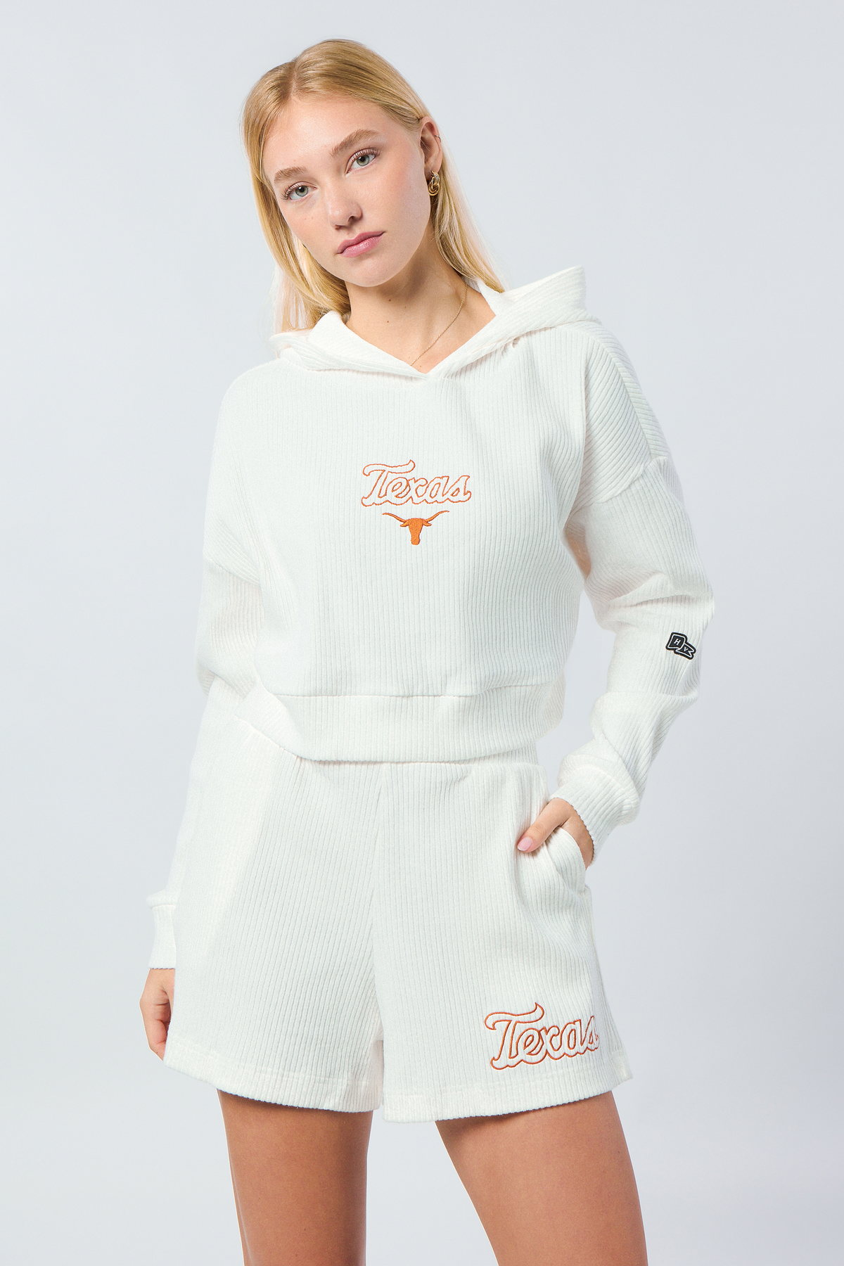 UT Austin Warm-Up Cropped Hoodie