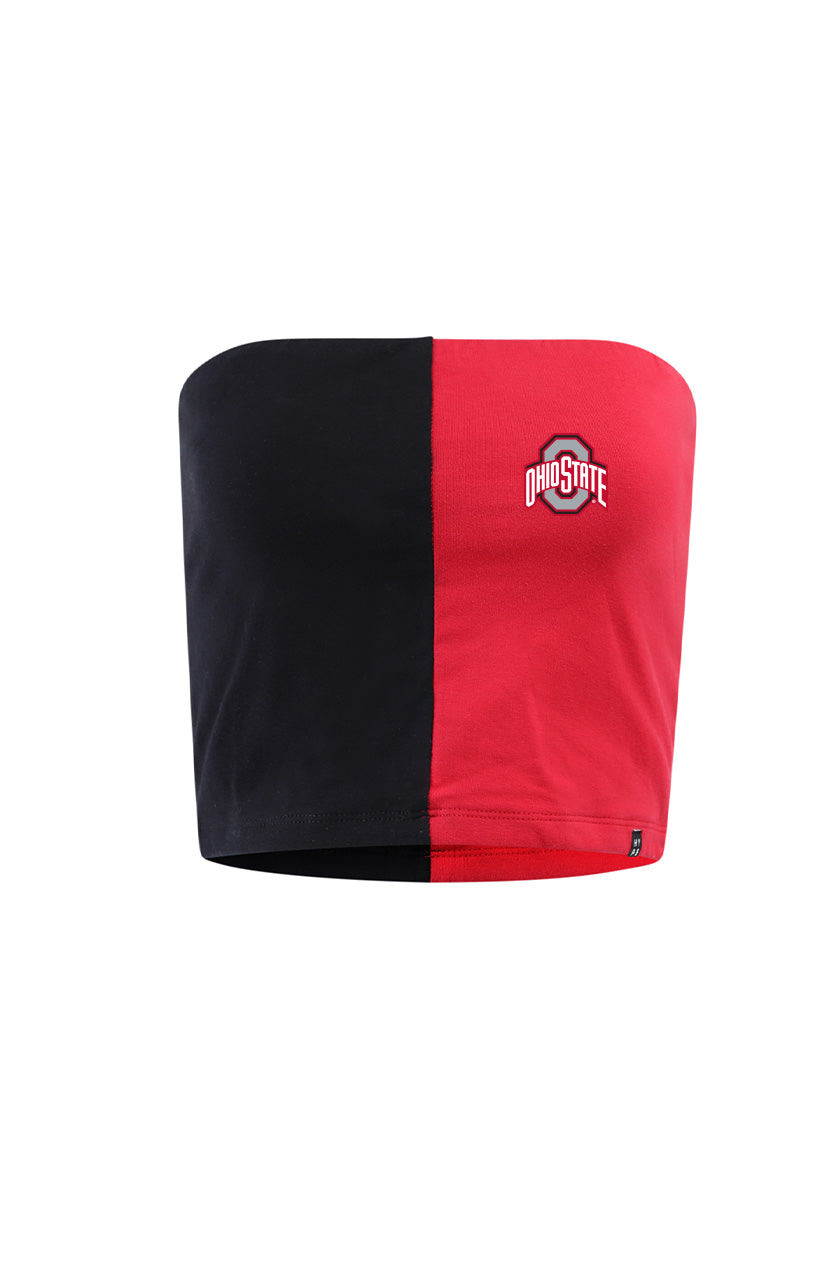 Ohio State University Color Block Tube Top