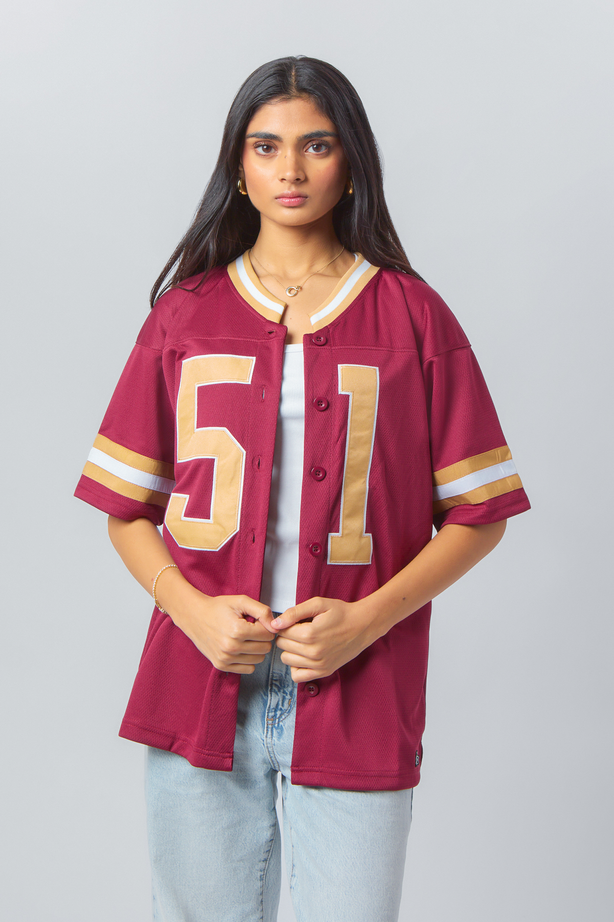 FSU Button Down Football Jersey