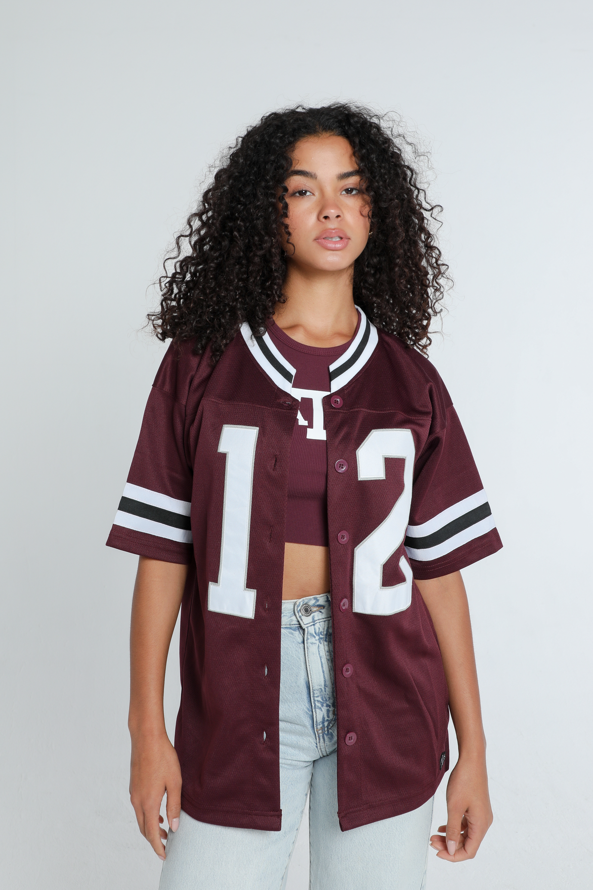 Texas A&M University Button Down Football Jersey