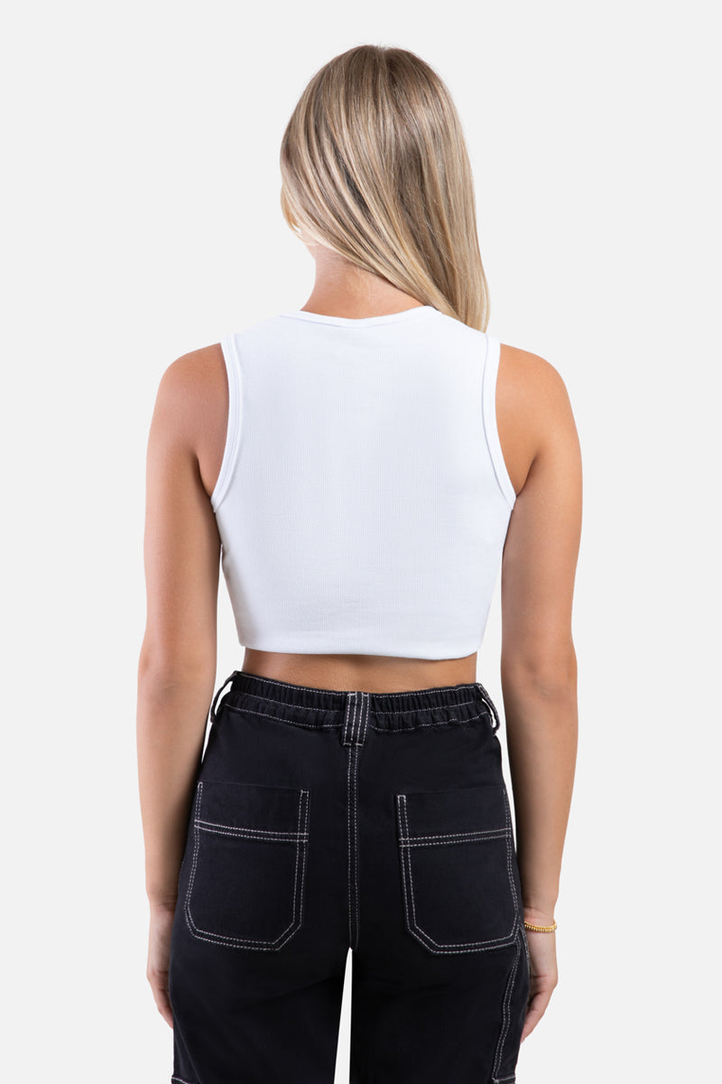 Volume Vinyl Bandeau Top