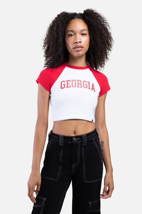Georgia Bulldogs Crop Tank and Biker Shorts Set - Available in 2 Colors!!!