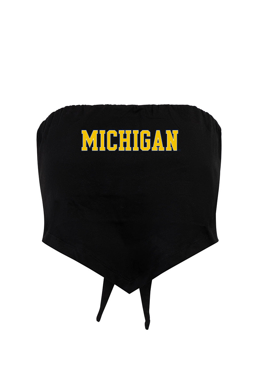 University of Michigan Bandana Top