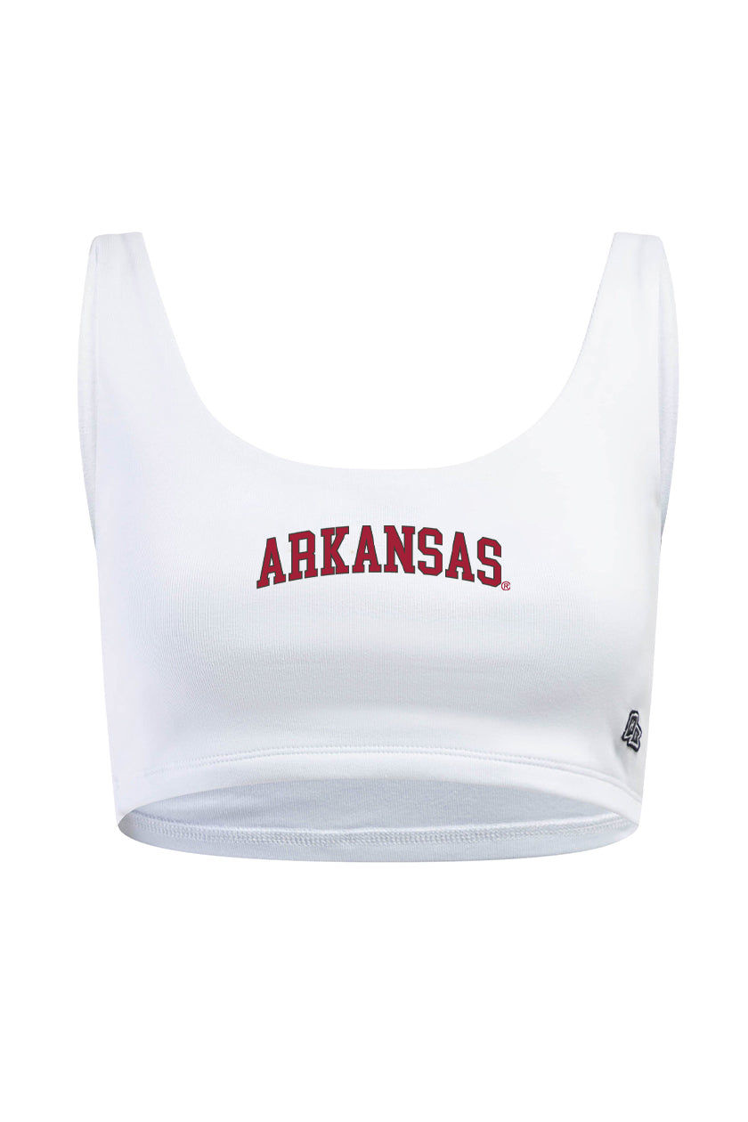 University of Arkansas Scoop Neck Crop Top